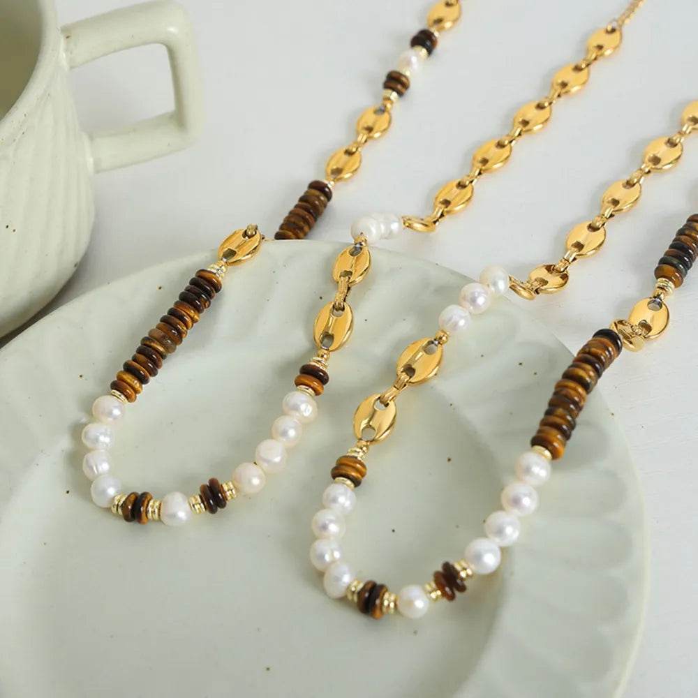 18K Gold-Plated Titanium Steel Necklace - ELY VESSA LLC