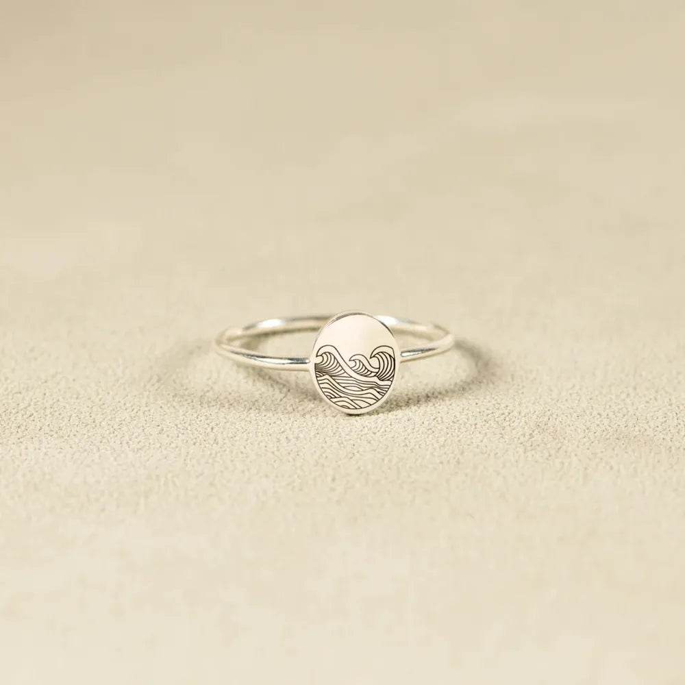 925 Sterling Silver Signet Ring - ELY VESSA LLC