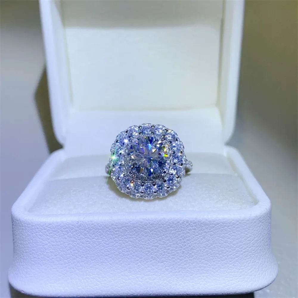 2 Carat Moissanite 925 Sterling Silver Ring - ELY VESSA LLC