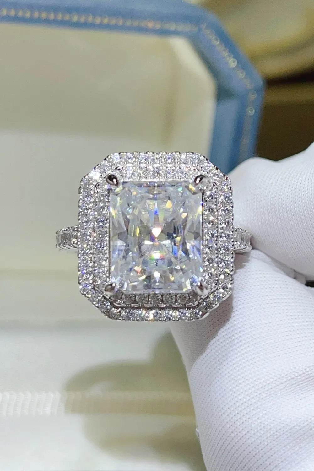 2 Carat Moissanite 925 Sterling Silver Ring - ELY VESSA LLC