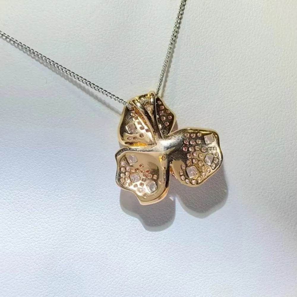2 Carat Moissanite 925 Sterling Silver Pendant Necklace - ELY VESSA LLC
