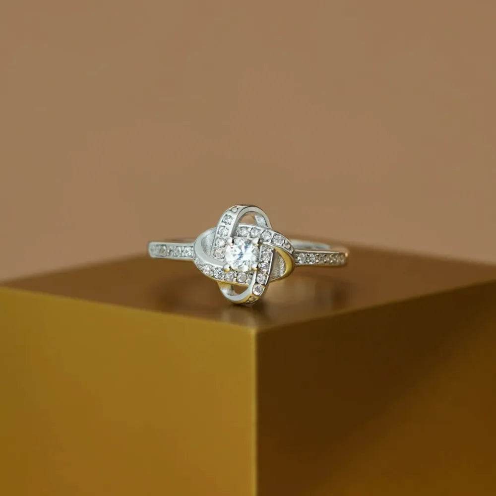 925 Sterling Silver Inlaid Zircon Ring - ELY VESSA LLC