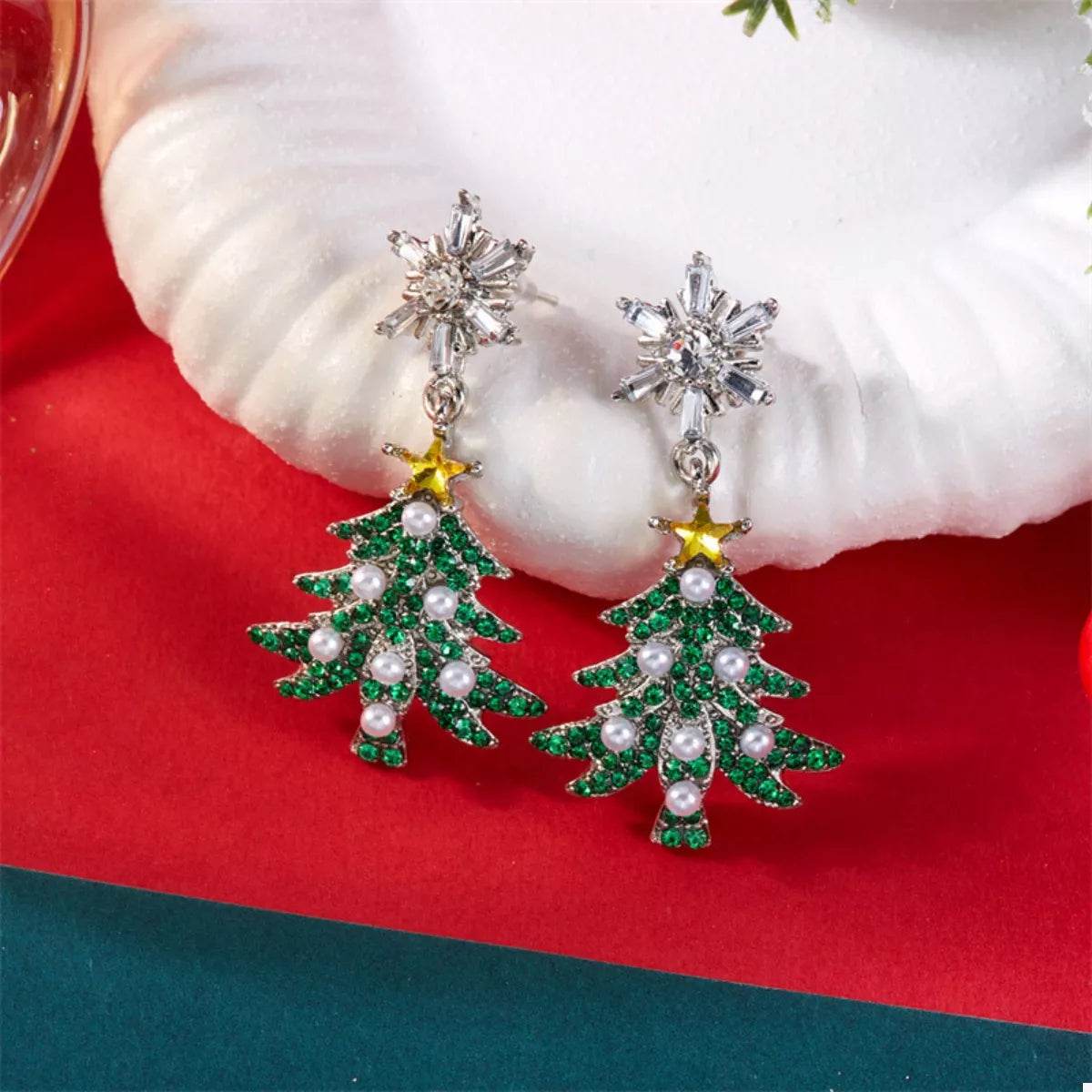 Christmas Tree Drop Earrings - ELY VESSA LLC