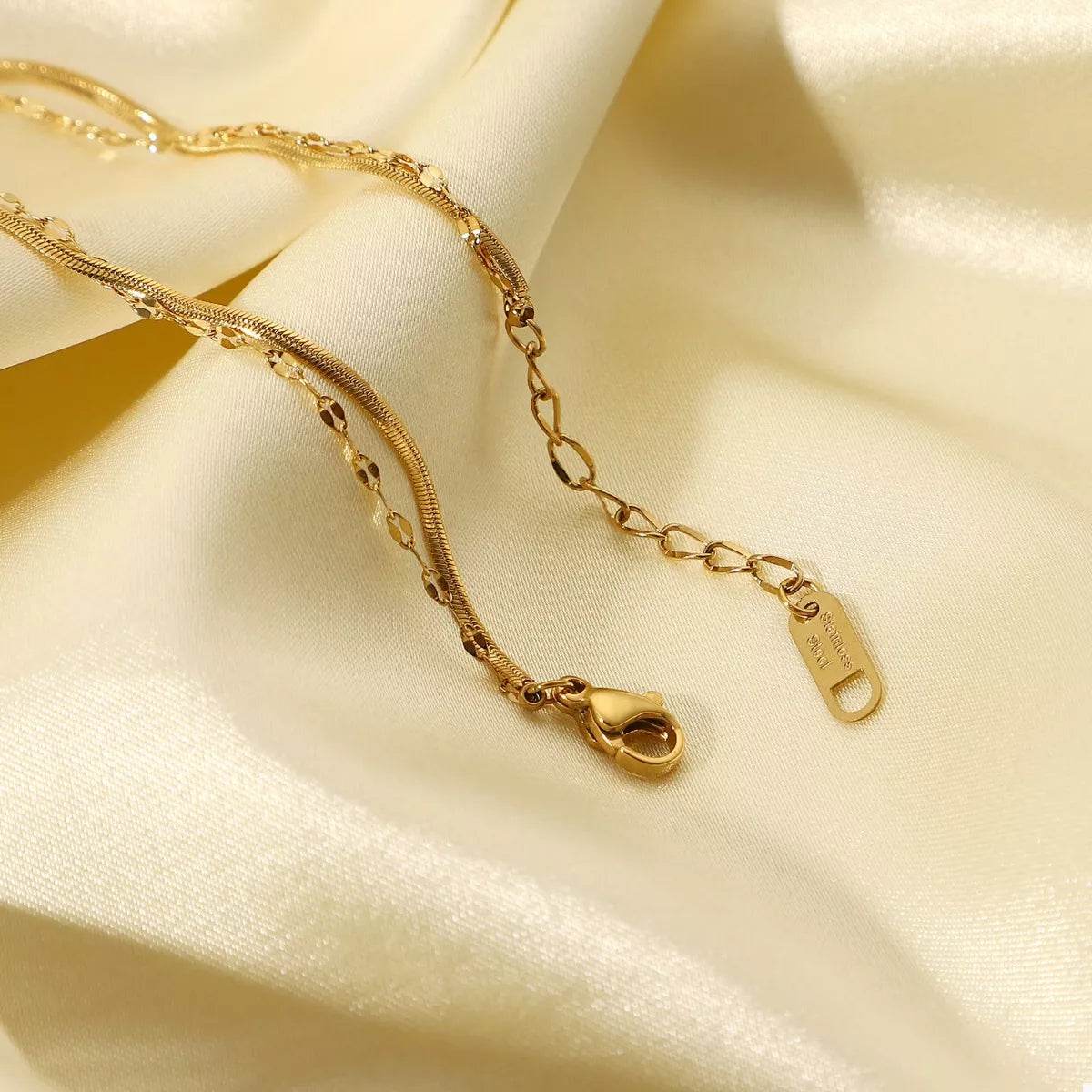 18K Gold-Plated Zircon Double Layered Bracelet - ELY VESSA LLC