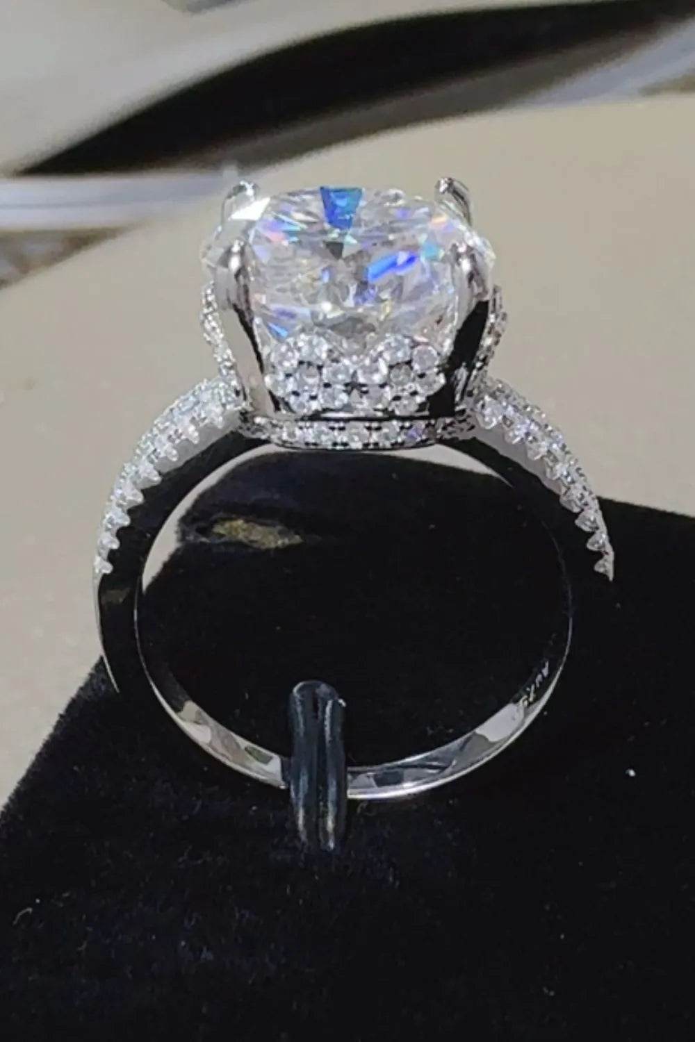 5 Carat Moissanite 925 Sterling Silver Ring - ELY VESSA LLC
