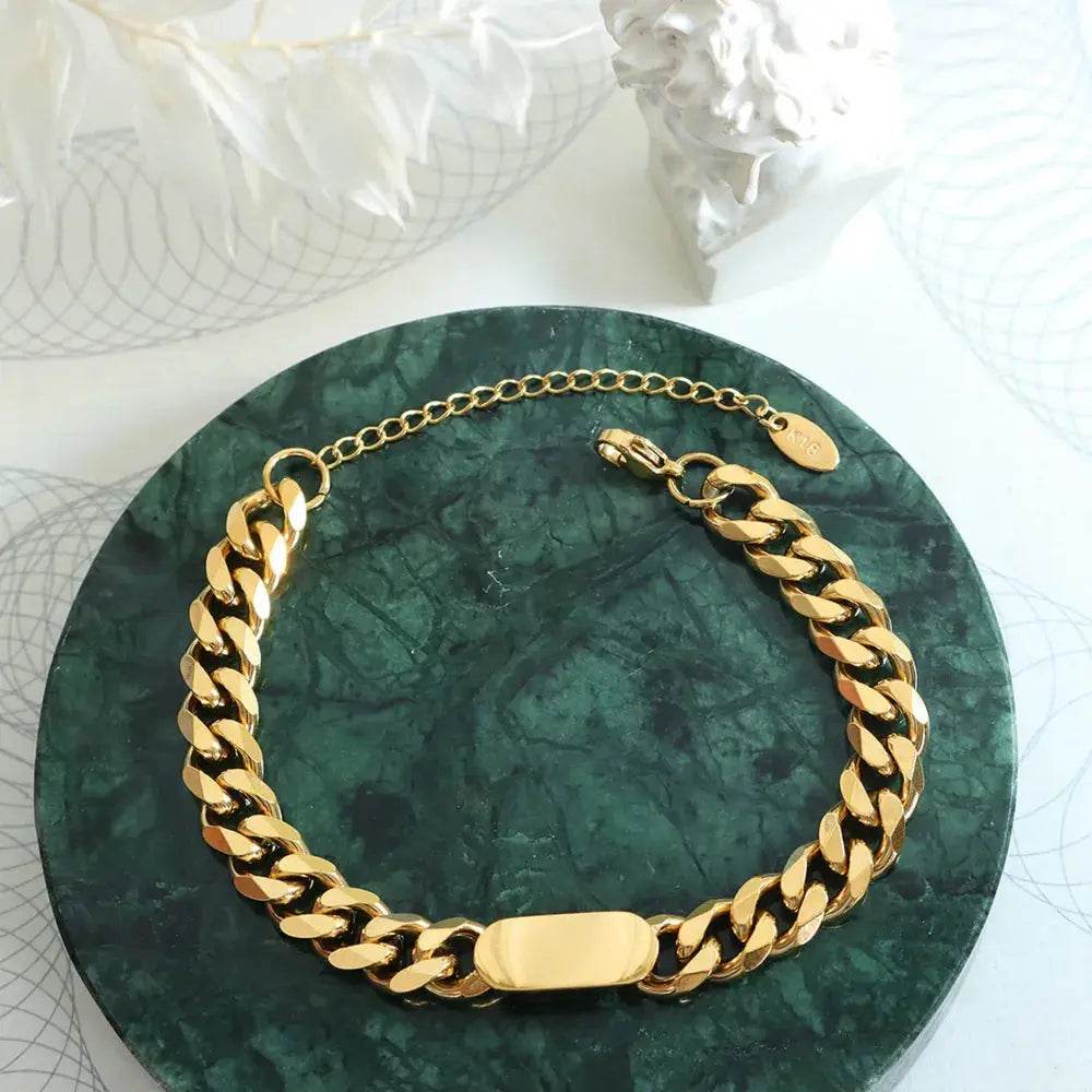 18K Gold-Plated Titanium Steel Bracelet - ELY VESSA LLC
