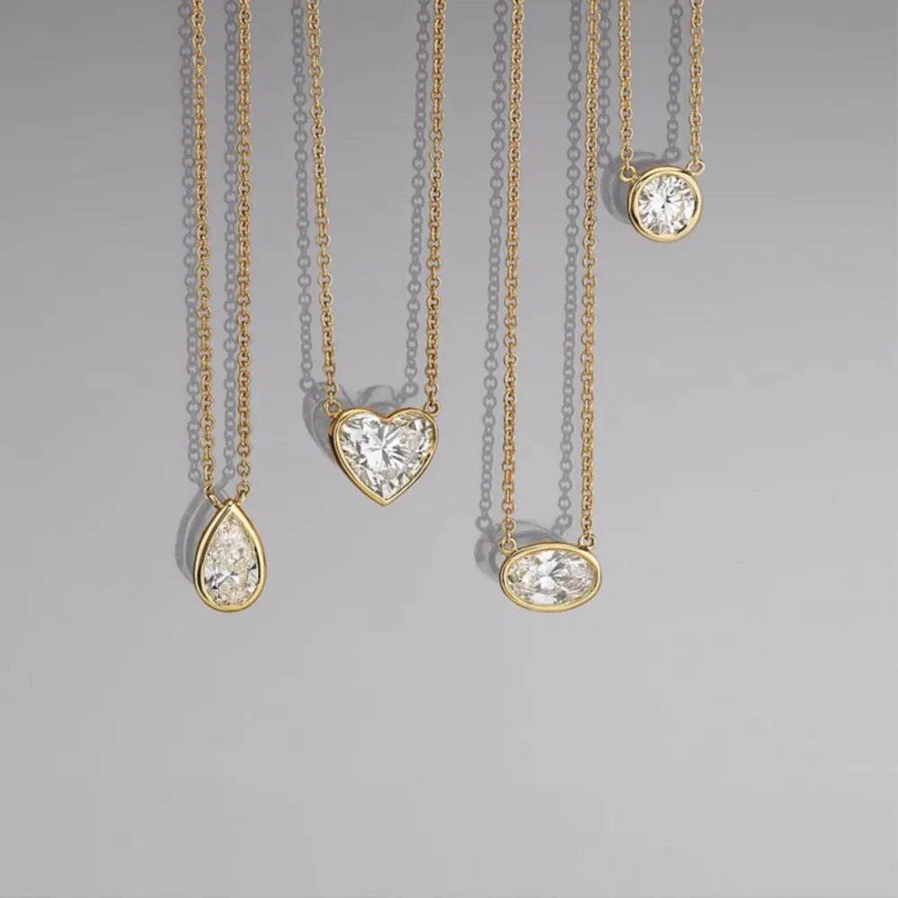 18K Gold-Plated Stainless Steel Pendant Necklace - ELY VESSA LLC
