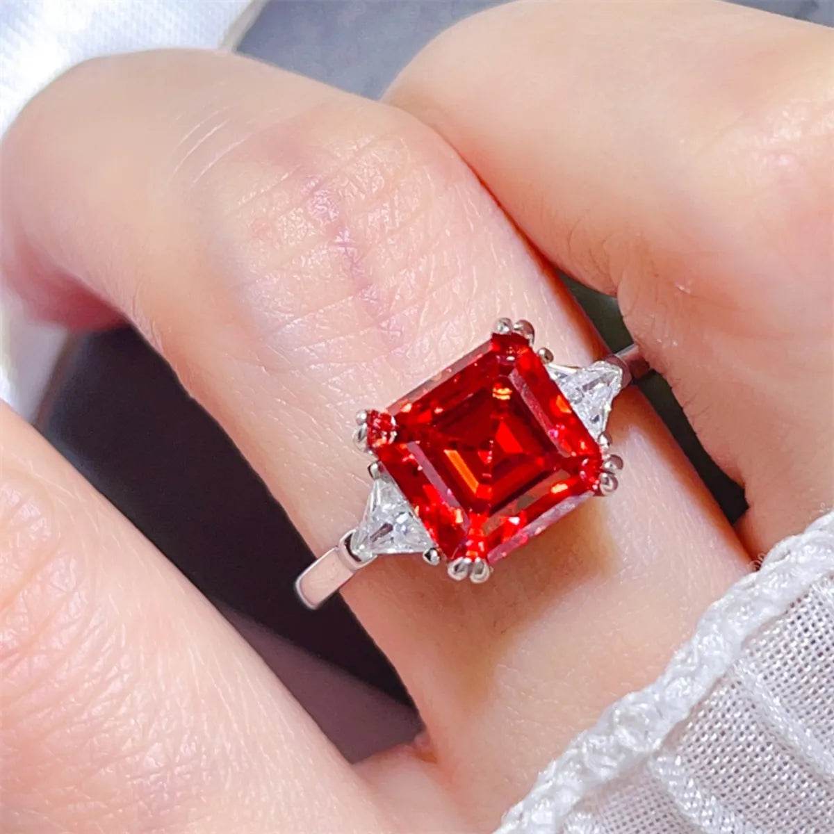 3 Carat Moissanite 925 Sterling Silver Ring - ELY VESSA LLC