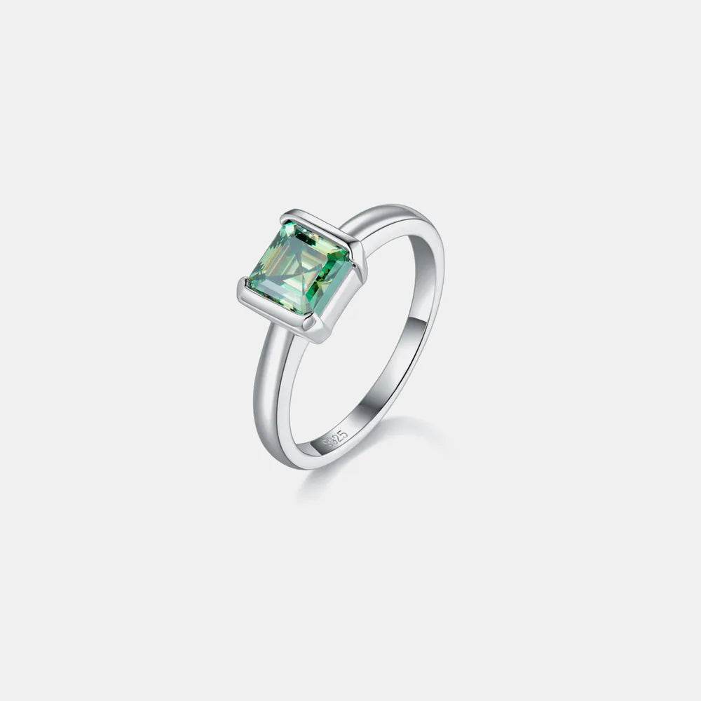 1 Carat Moissanite 925 Sterling Silver Ring - ELY VESSA LLC