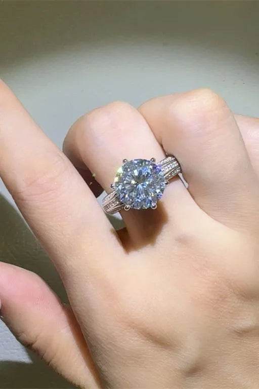 5 Carat Moissanite 925 Sterling Silver Ring - ELY VESSA LLC