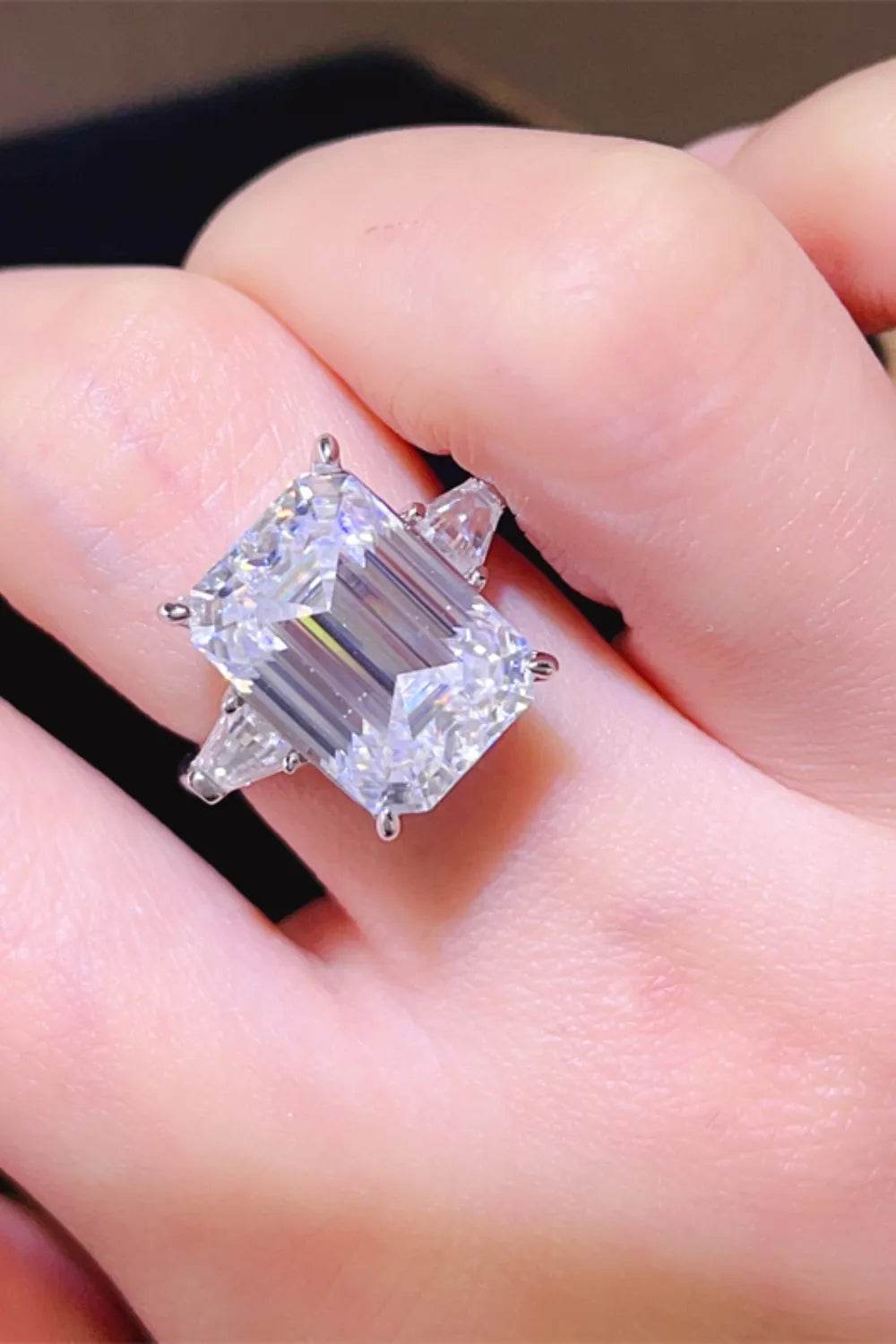 5 Carat Moissanite 925 Sterling Silver Ring - ELY VESSA LLC