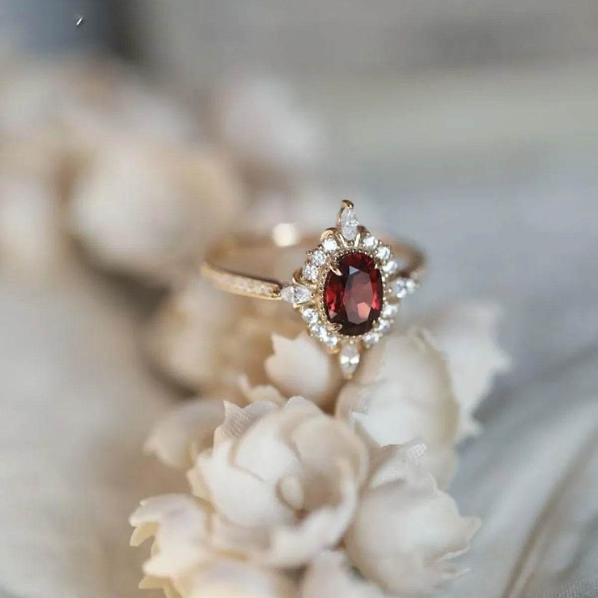 925 Sterling Silver Zircon Ring - ELY VESSA LLC