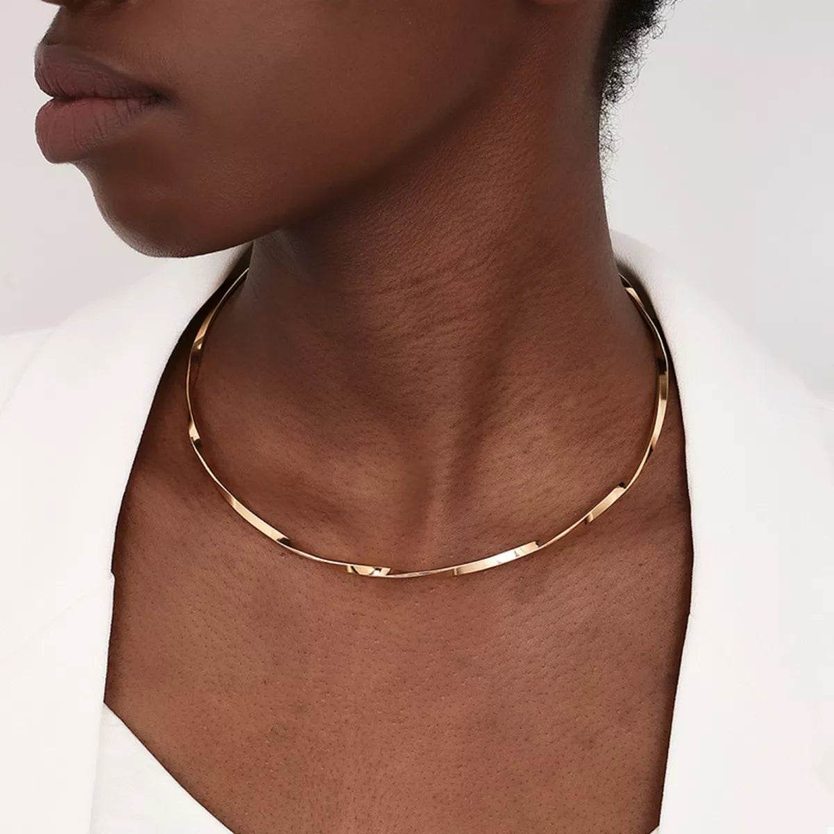 18K Gold-Plated Minimalist Necklace - ELY VESSA LLC