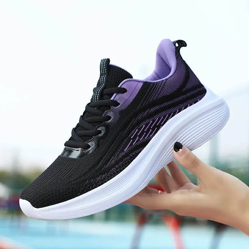 Mesh Breathable Lace Up Athletic - ELY VESSA LLC
