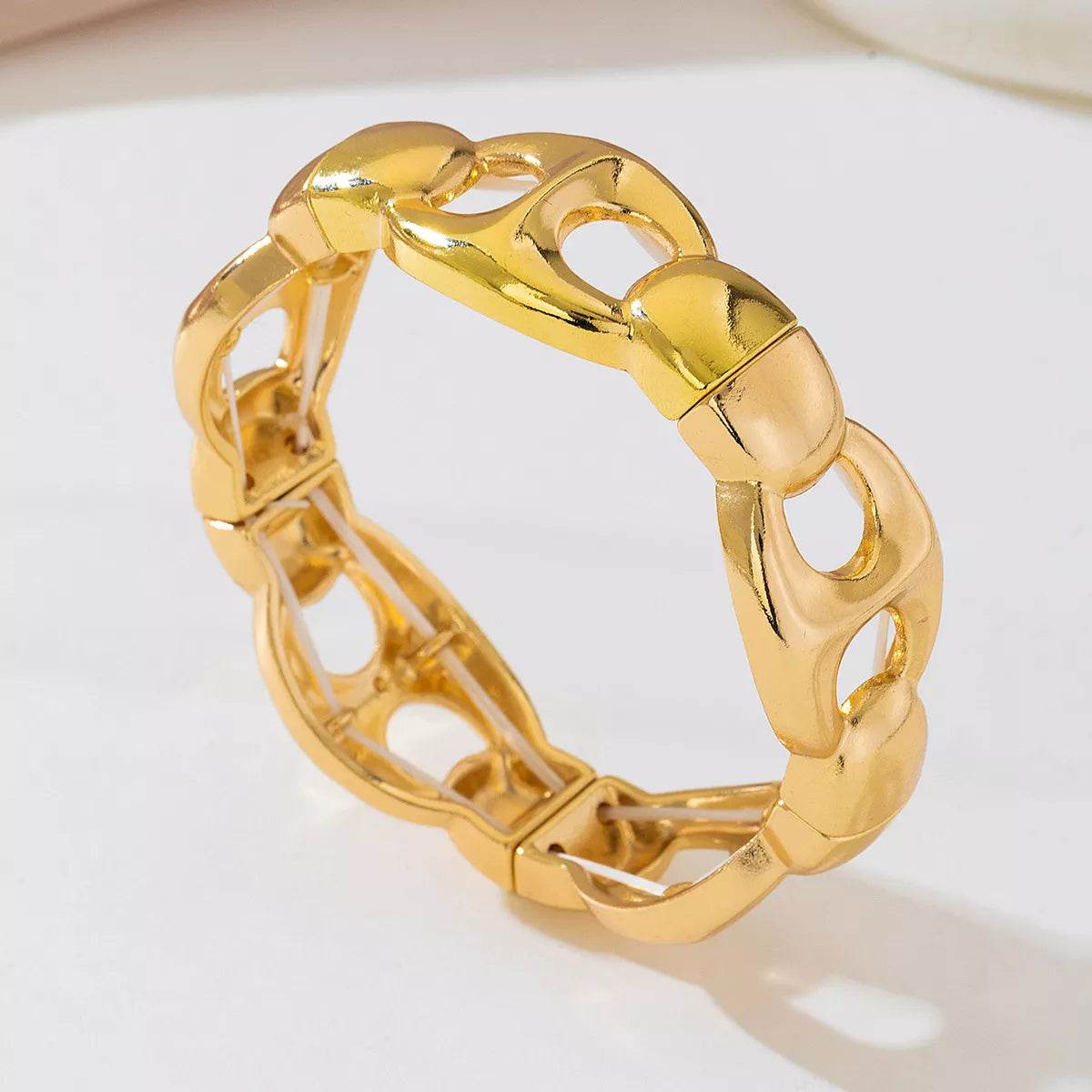 18K Gold-Plated Chain Link Bracelet - ELY VESSA LLC