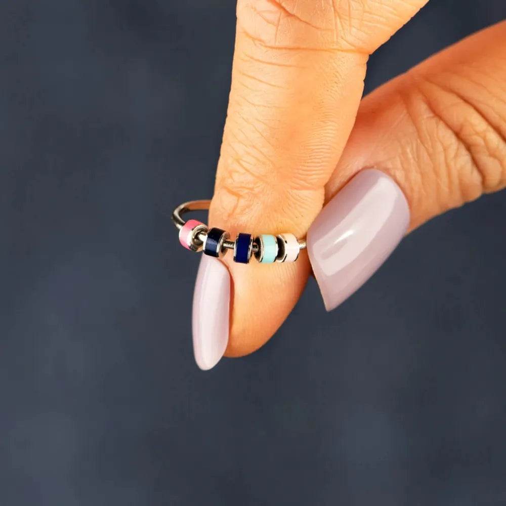 925 Sterling Silver Oil Drip Ring - ELY VESSA LLC