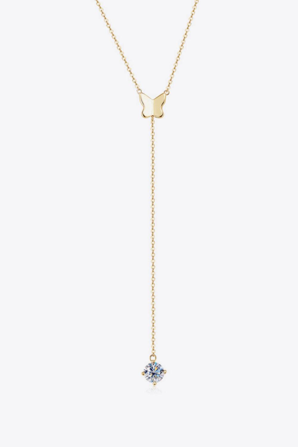 1 Carat Moissanite 925 Sterling Silver Necklace - ELY VESSA LLC