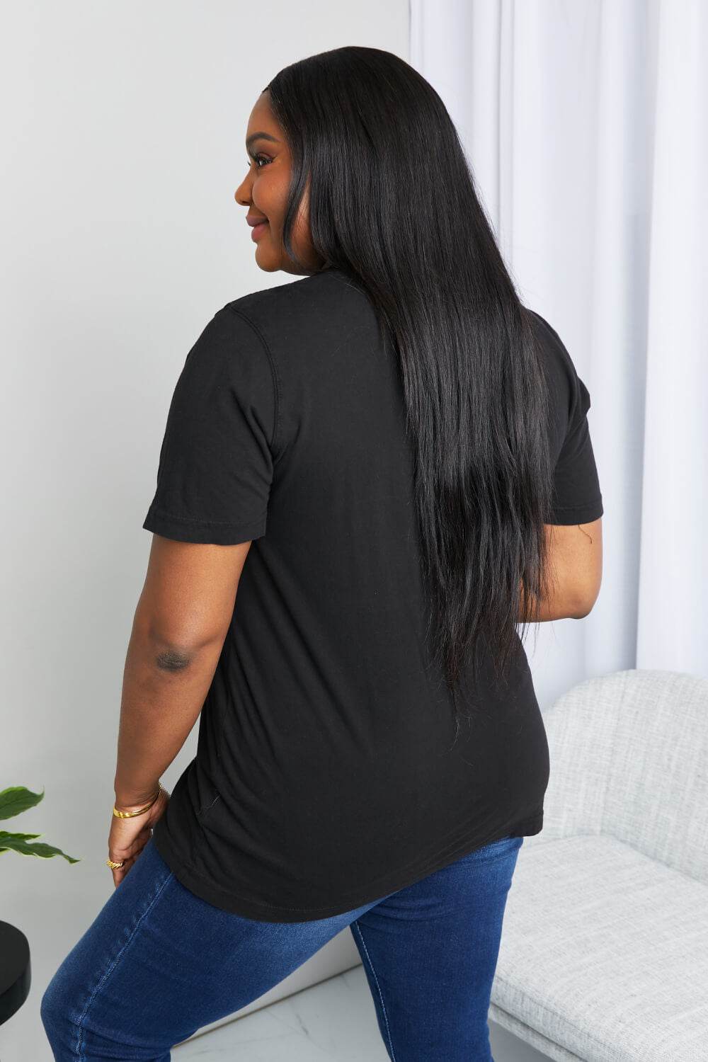 mineB Full Size Graphic Tunic T-Shirt - ELY VESSA LLC