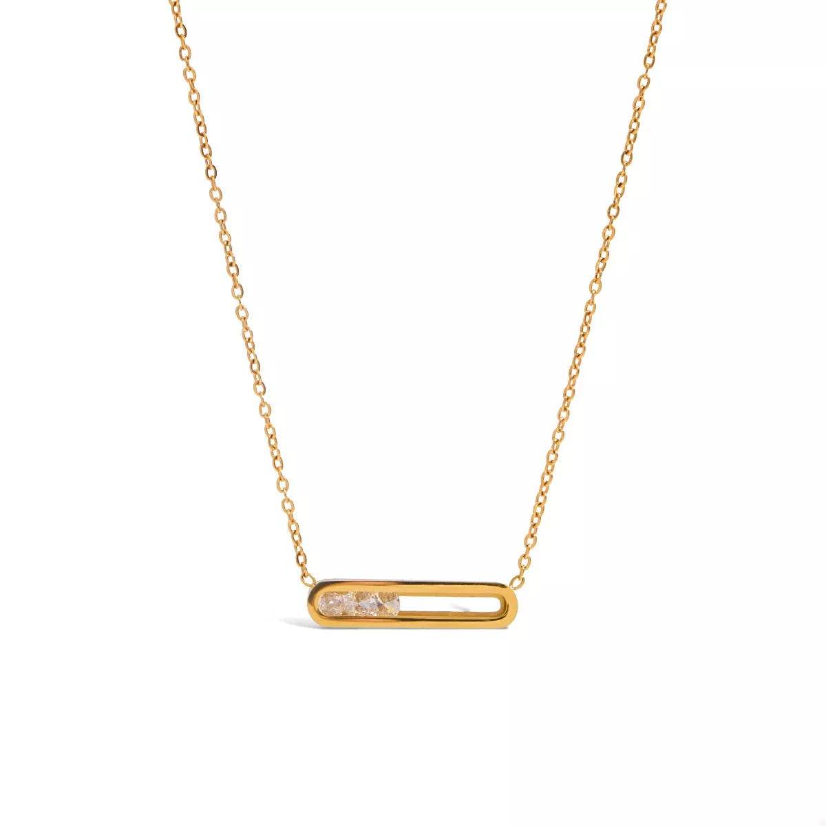 18K Gold-Plated Pendant Necklace - ELY VESSA LLC