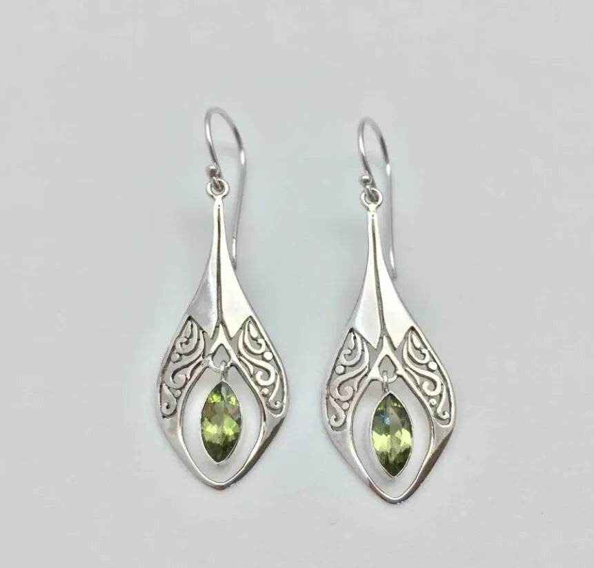 Alloy Rhinestone Cutout Earrings - ELY VESSA LLC