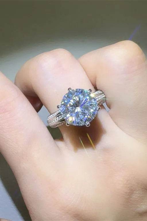5 Carat Moissanite 925 Sterling Silver Ring - ELY VESSA LLC