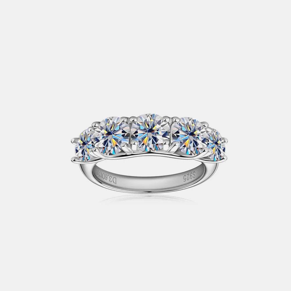 3.6 Carat Moissanite 925 Sterling Silver Ring - ELY VESSA LLC
