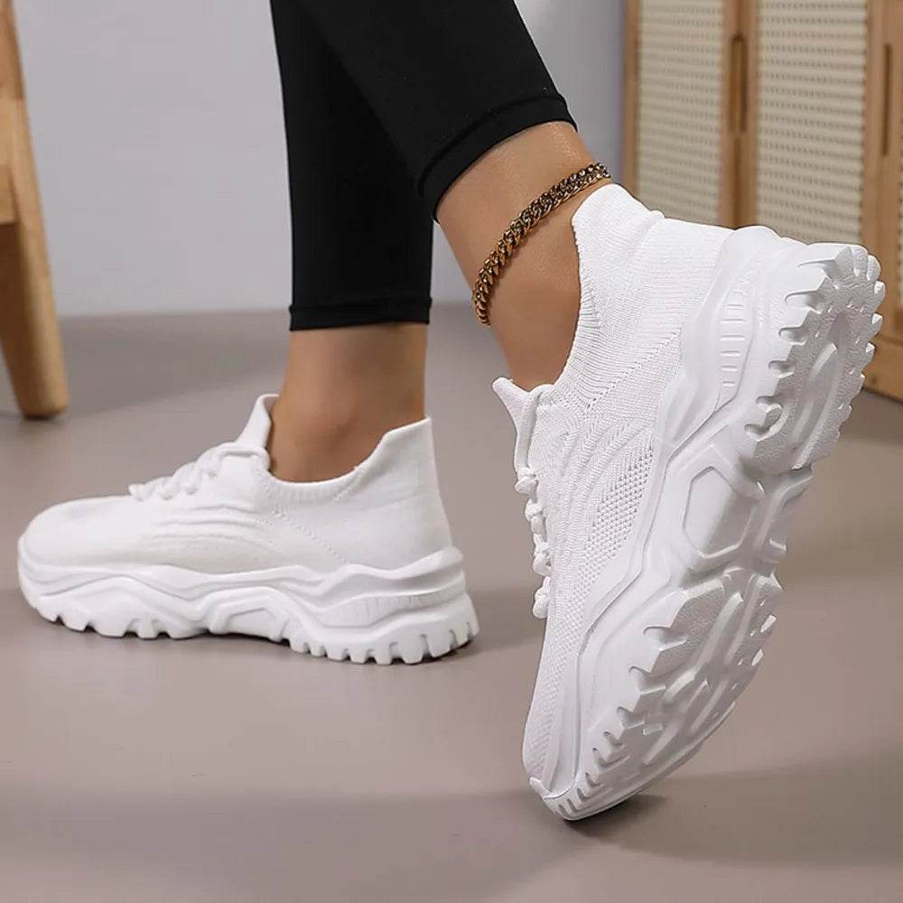 Round Toe Platform Athletic - ELY VESSA LLC