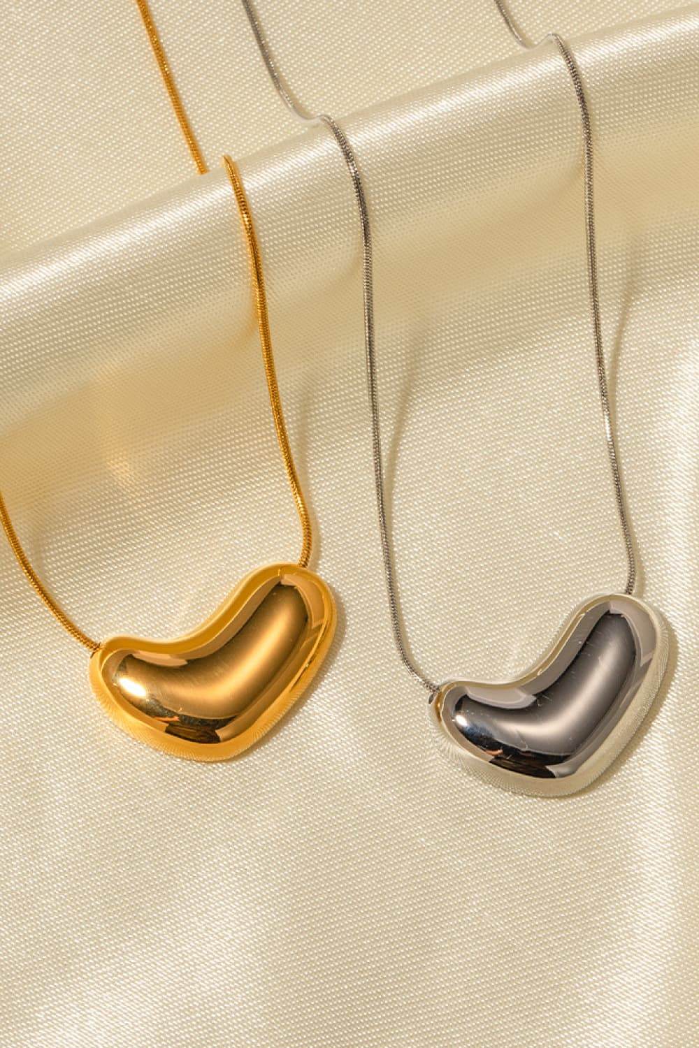 Heart Shape Pendant Necklace - ELY VESSA LLC