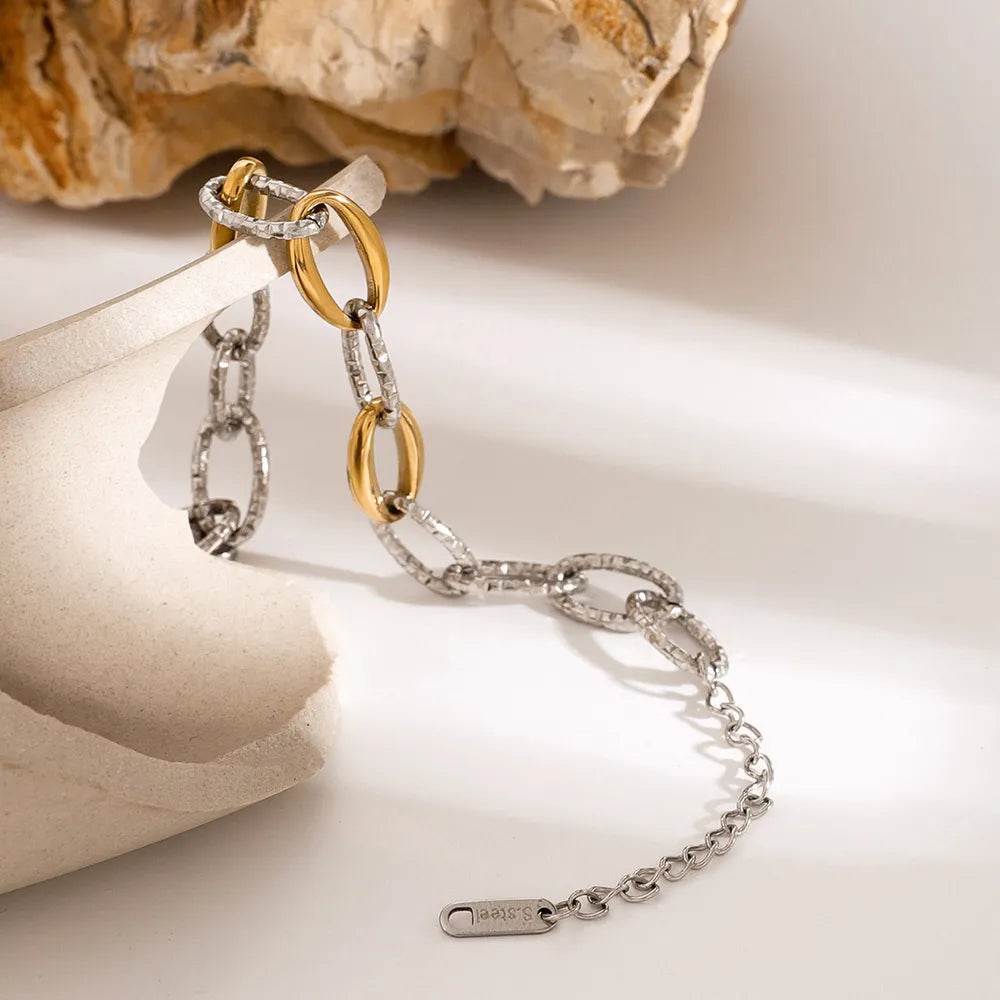 18K Gold-Plated Stainless Steel Bracelet - ELY VESSA LLC
