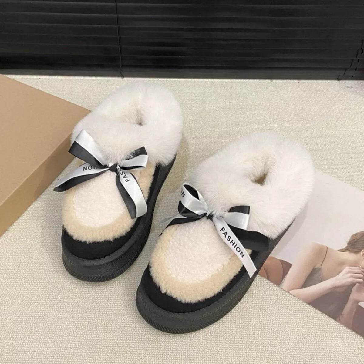 Round Toe Platform Boots - ELY VESSA LLC