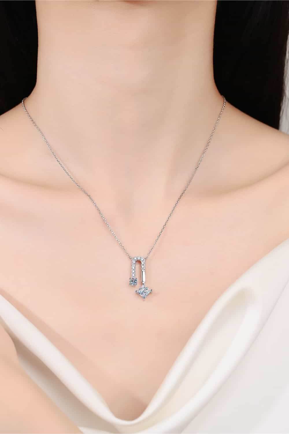 1.3 Carat Moissanite 925 Sterling Silver Necklace - ELY VESSA LLC