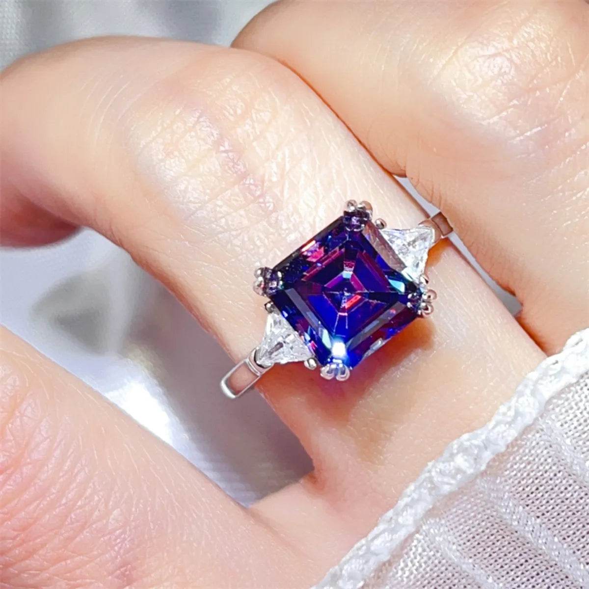 3 Carat Moissanite 925 Sterling Silver Ring - ELY VESSA LLC