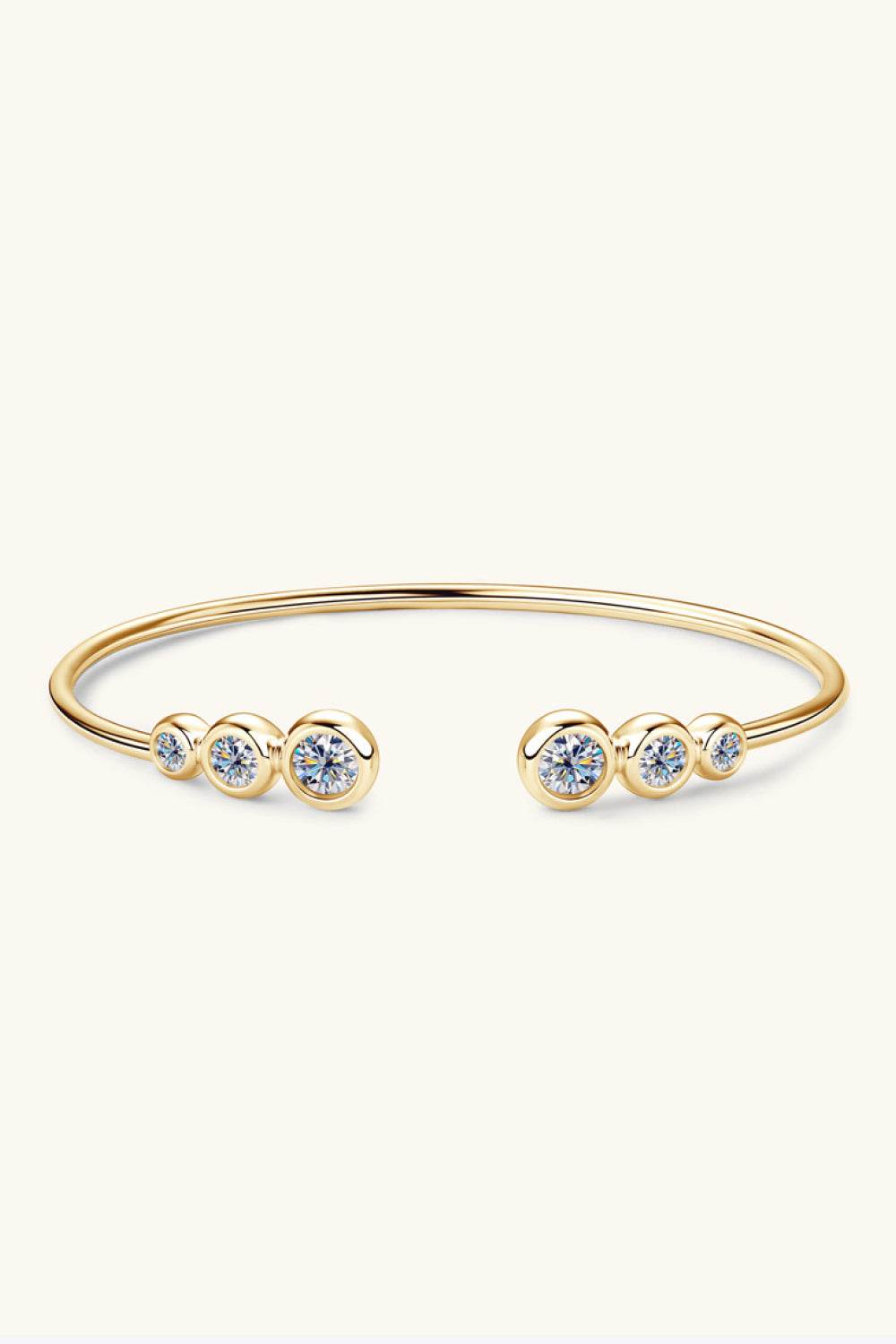 1.8 Carat Moissanite 925 Sterling Silver Bracelet - ELY VESSA LLC