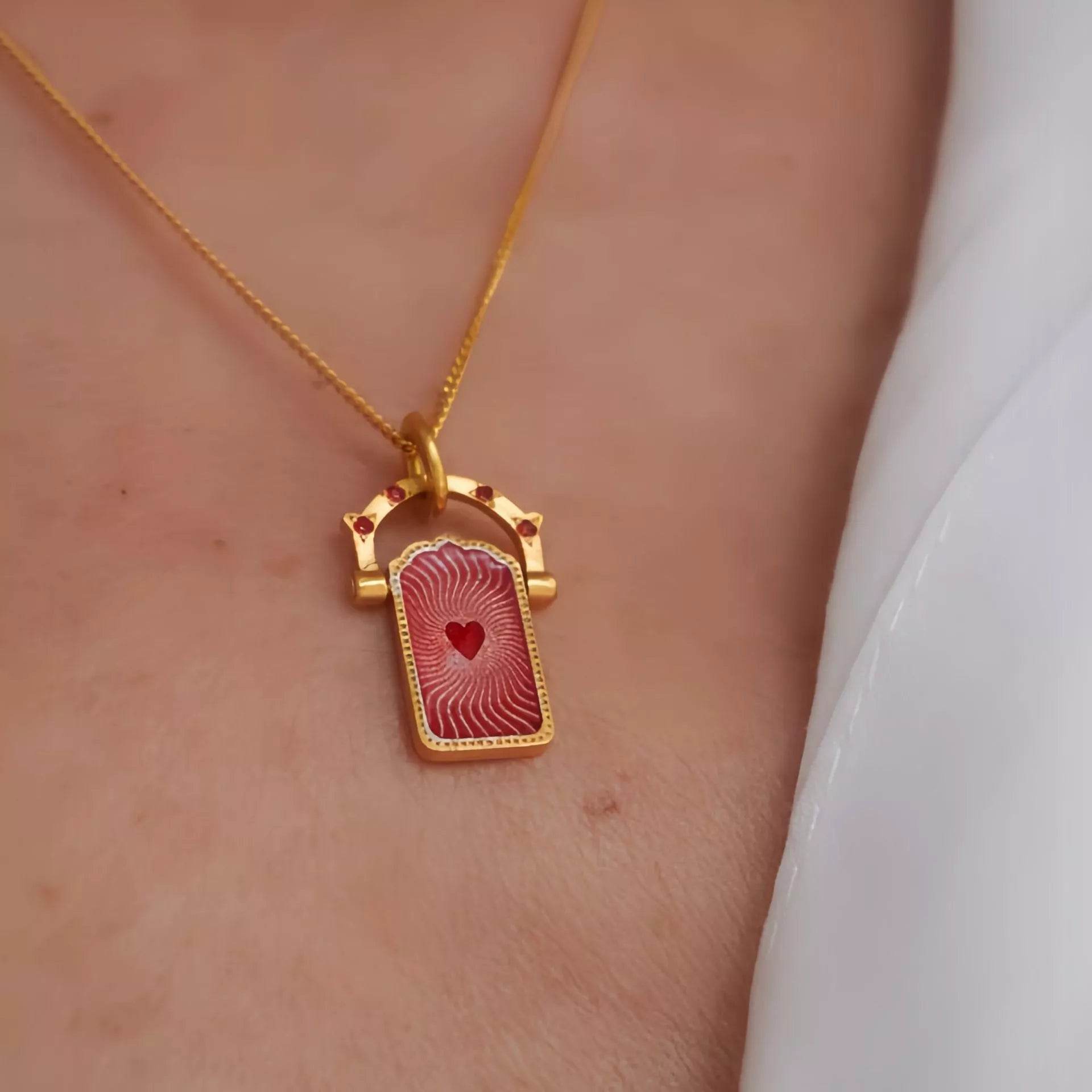 18K Gold-Plated Titanium Steel Pendant Necklace - ELY VESSA LLC