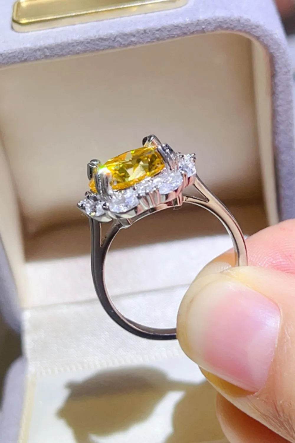 5 Carat Moissanite 925 Sterling Silver Ring - ELY VESSA LLC