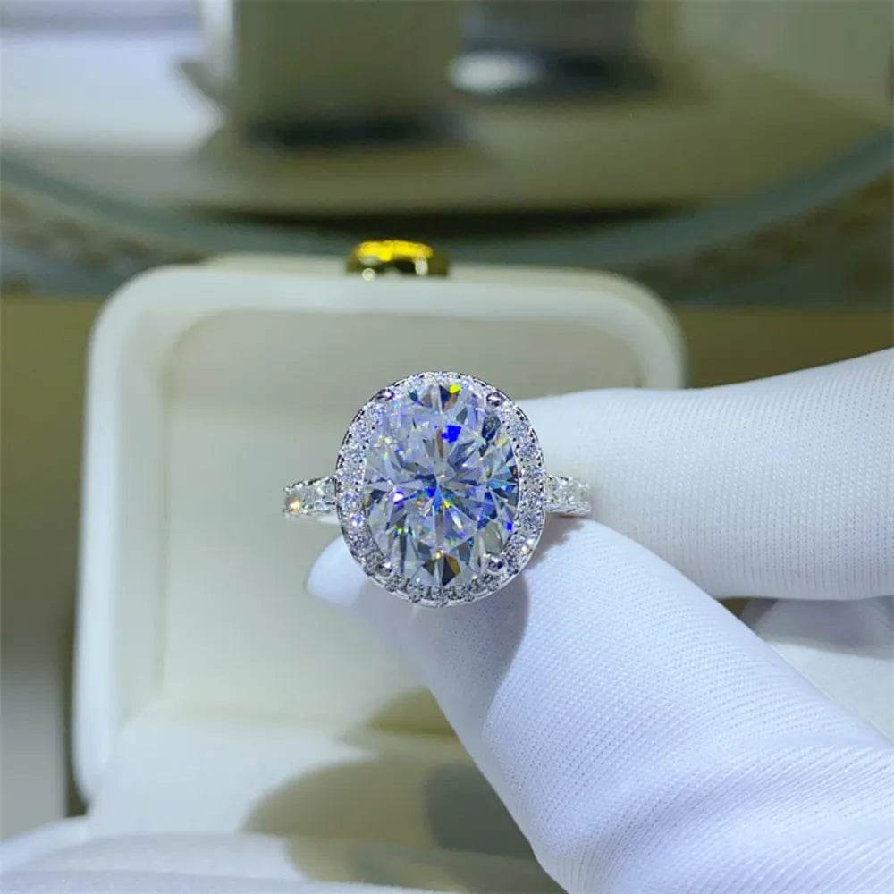5 Carat Moissanite 925 Sterling Silver Ring - ELY VESSA LLC