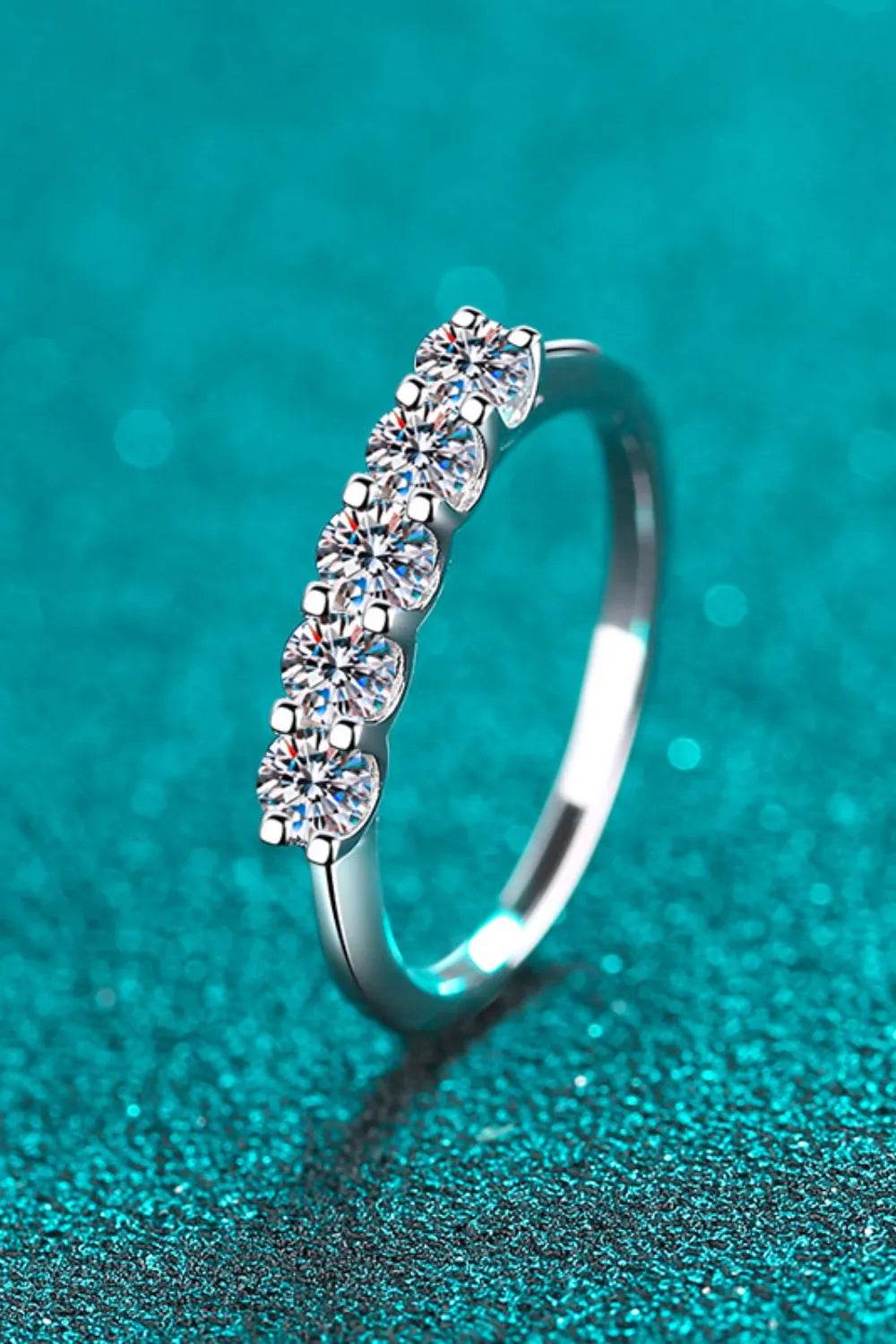 925 Sterling Silver Moissanite Ring - ELY VESSA LLC