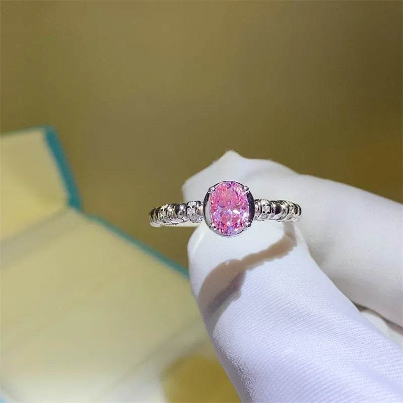 1 Carat Moissanite 925 Sterling Silver Ring - ELY VESSA LLC