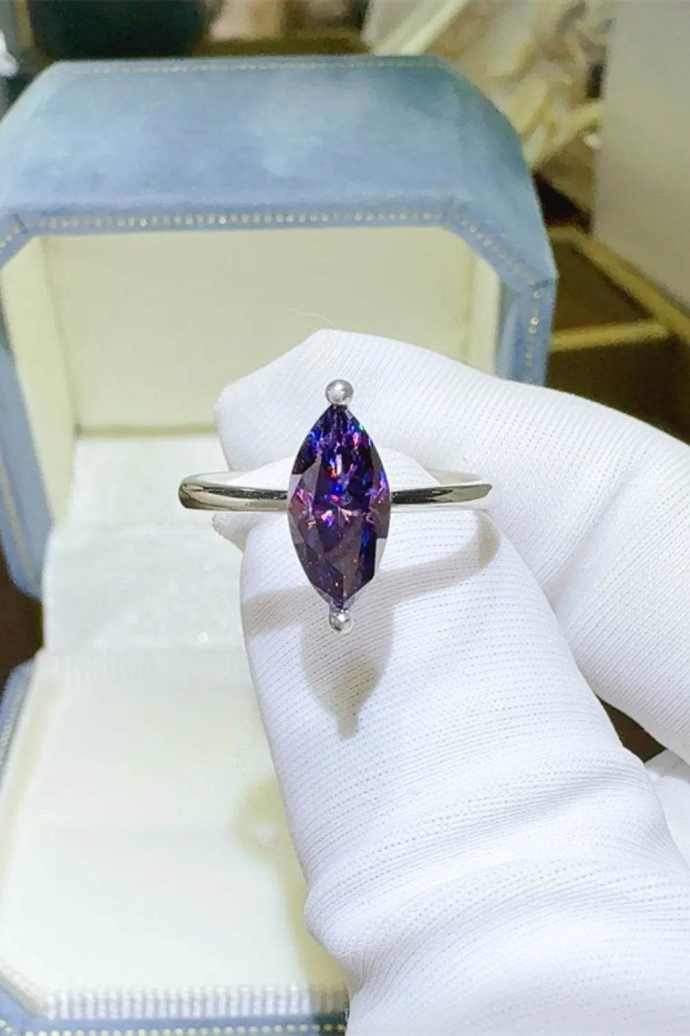 2 Carat Moissanite 925 Sterling Silver Ring - ELY VESSA LLC
