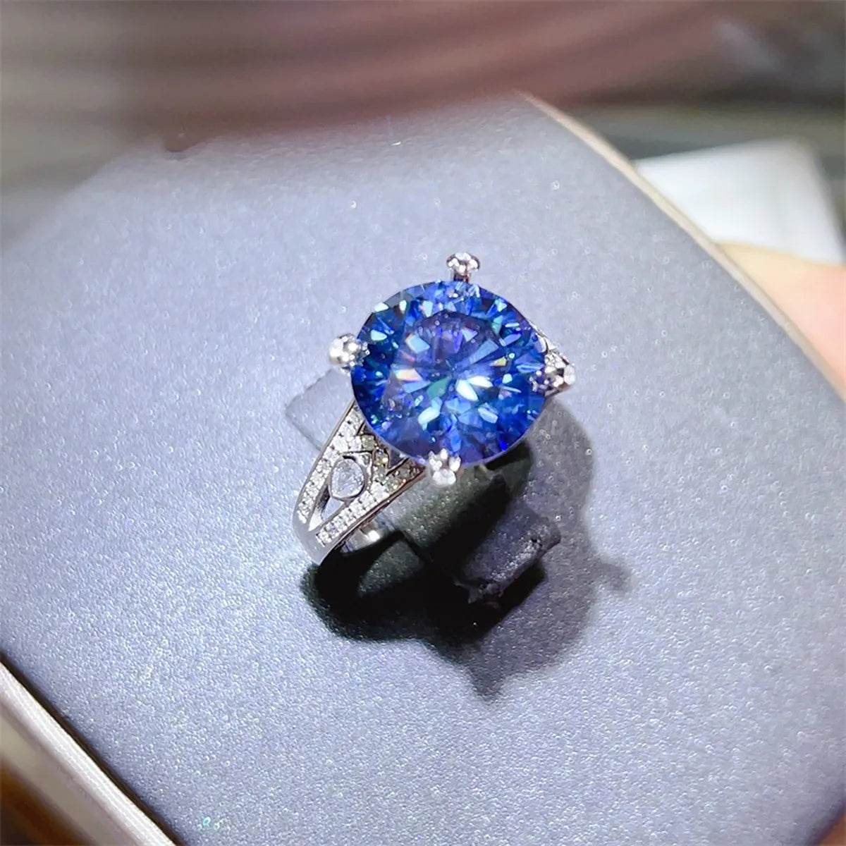 5 Carat Moissanite 925 Sterling Silver Ring - ELY VESSA LLC