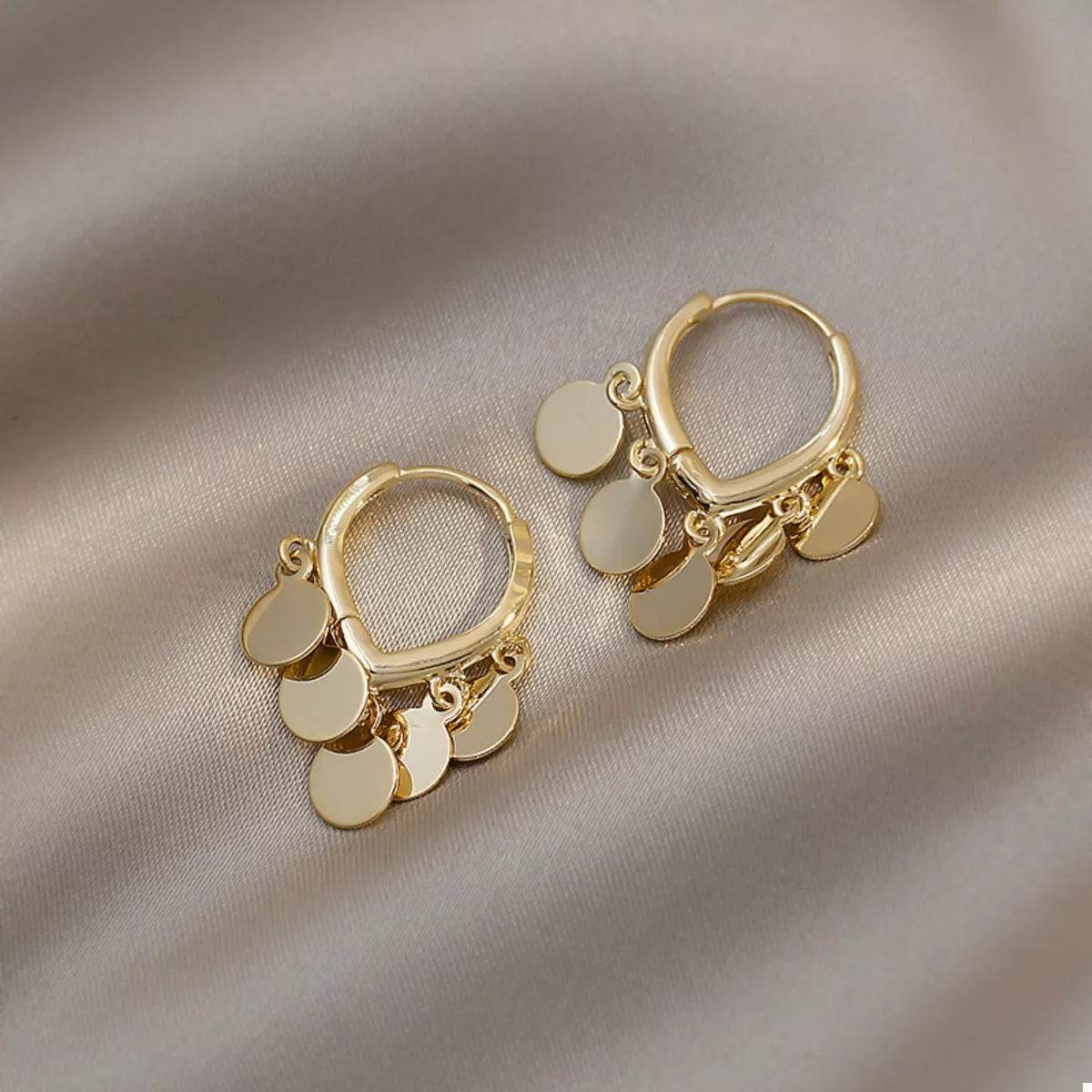 18K Gold-Plated Hoop Earrings - ELY VESSA LLC