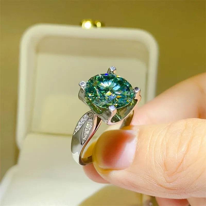 5 Carat Moissanite Zircon 925 Sterling Silver Ring - ELY VESSA LLC
