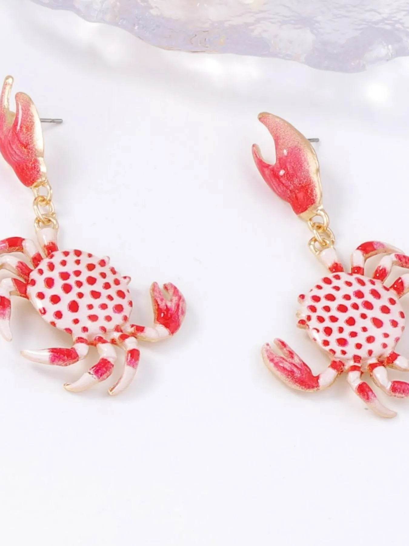 Alloy Crab-Shaped Earrings - ELY VESSA LLC