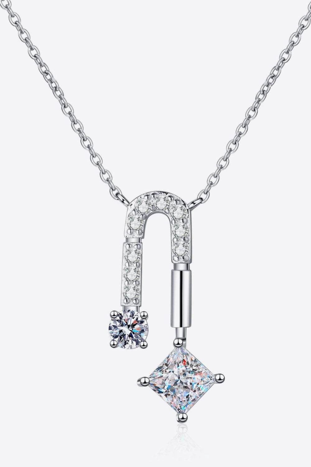 1.3 Carat Moissanite 925 Sterling Silver Necklace - ELY VESSA LLC
