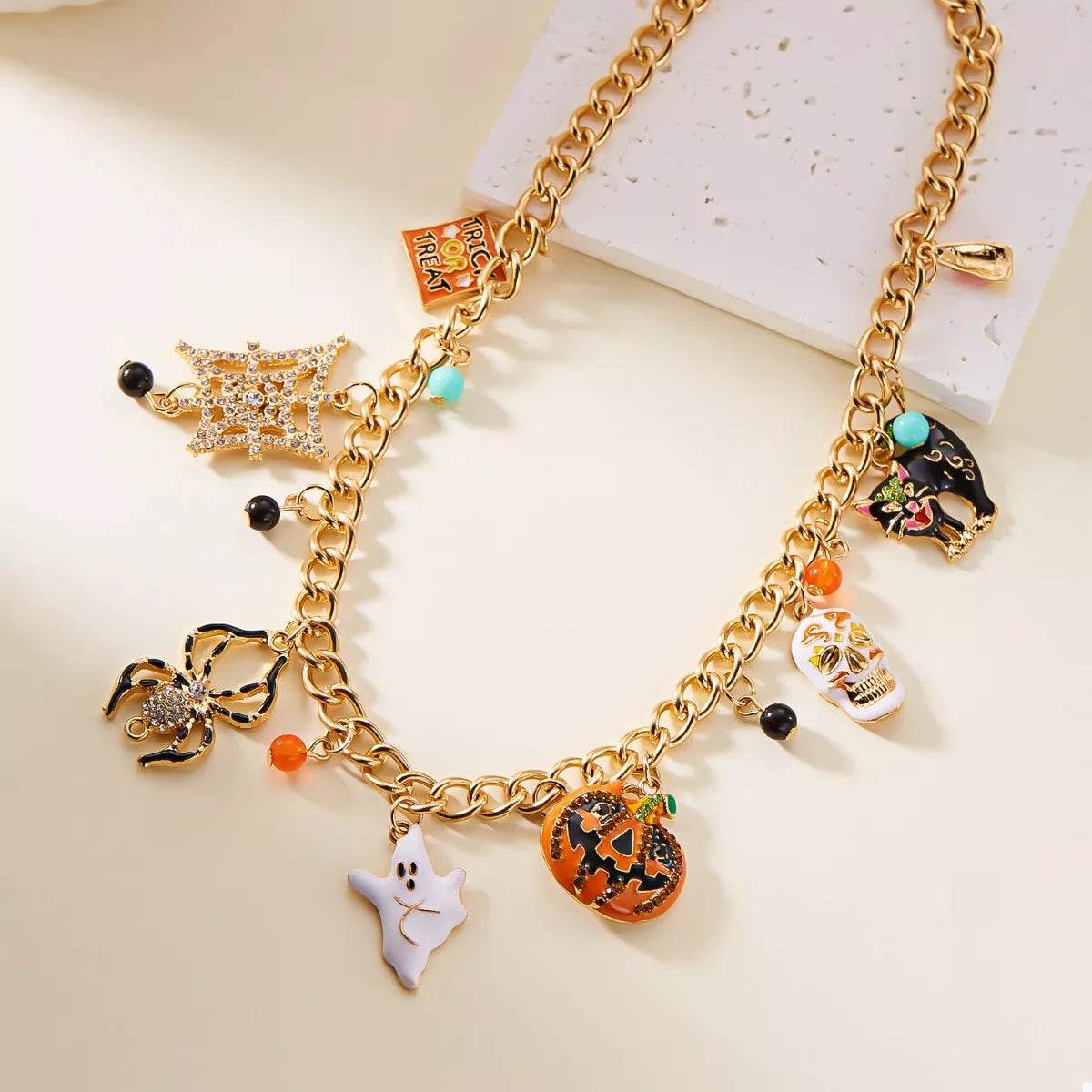 Halloween Charm Necklace with Festive Pendant Collection - ELY VESSA LLC