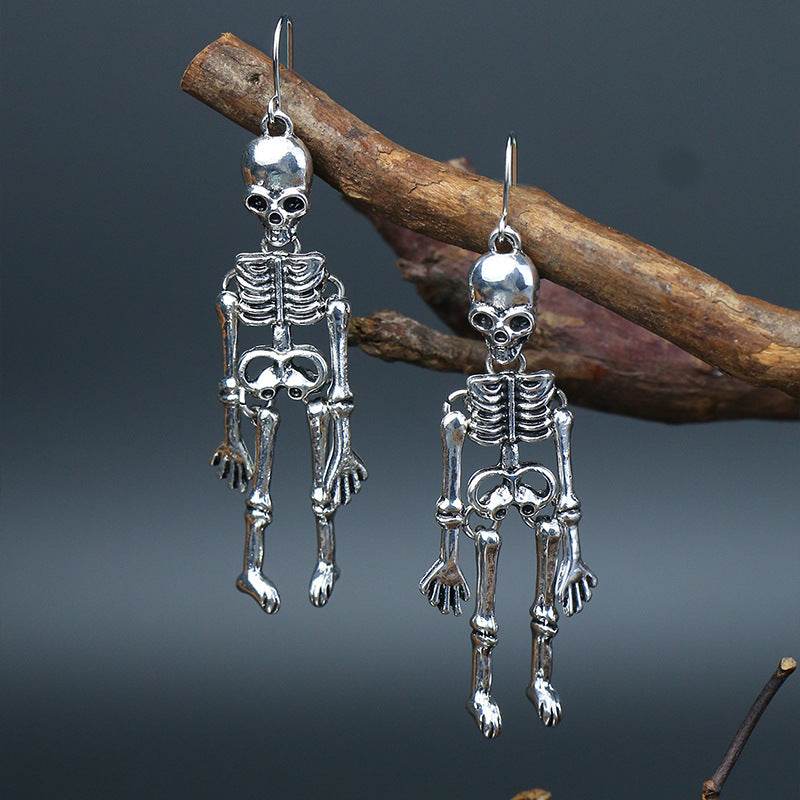Skeleton Alloy Earrings - ELY VESSA LLC