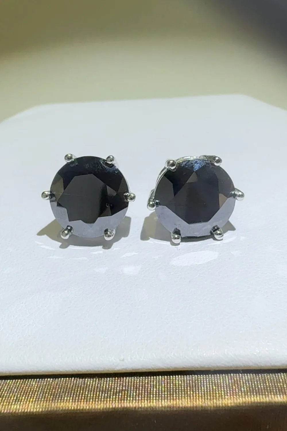 4 Carat Moissanite 925 Sterling Silver Stud Earrings - ELY VESSA LLC