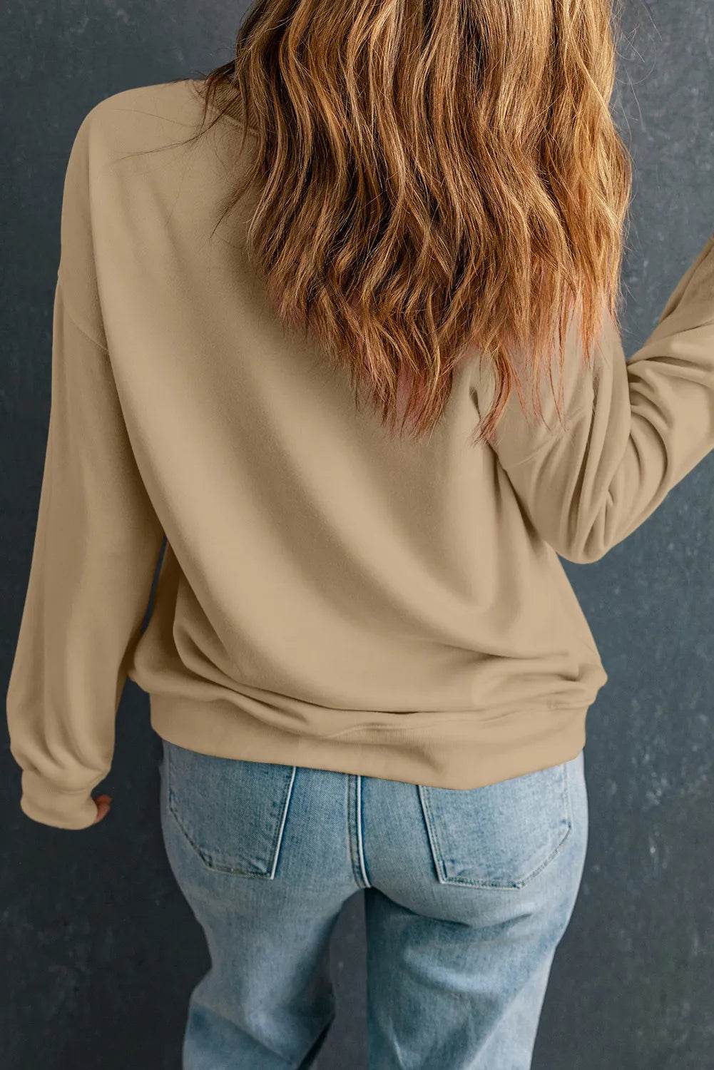 Plus Size Pumpkin Graphic Dropped Shoulder Sweatshirt - ELY VESSA LLC