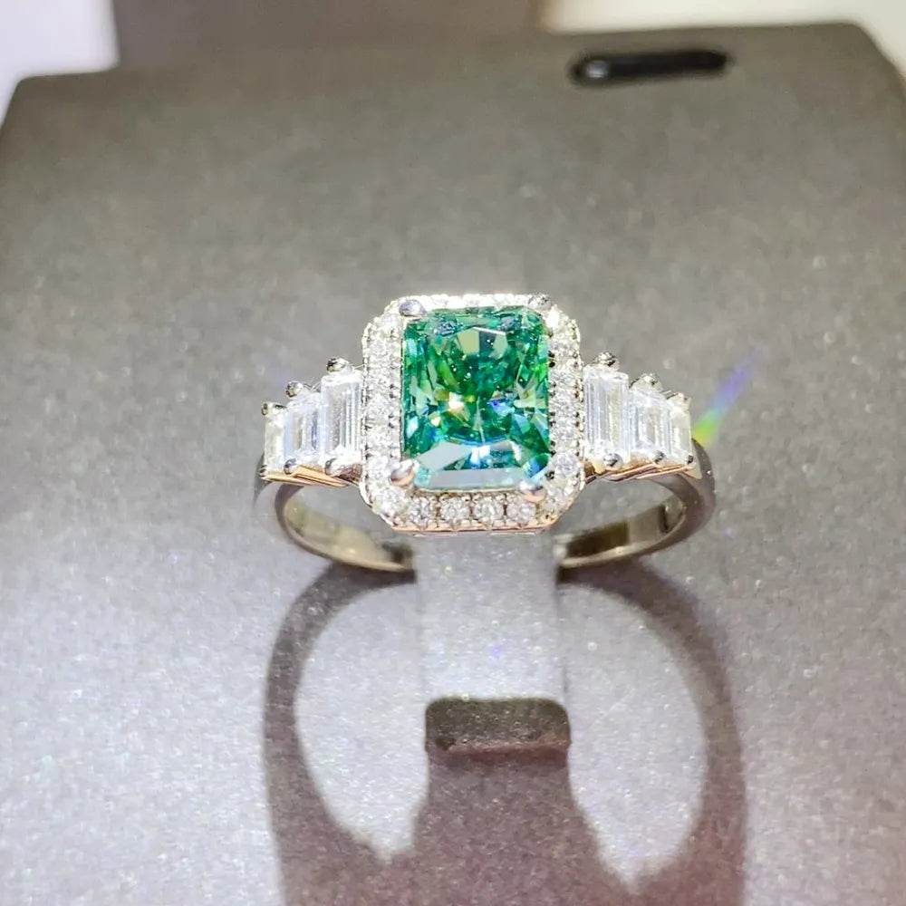 2 Carat Moissanite 925 Sterling Silver Ring - ELY VESSA LLC
