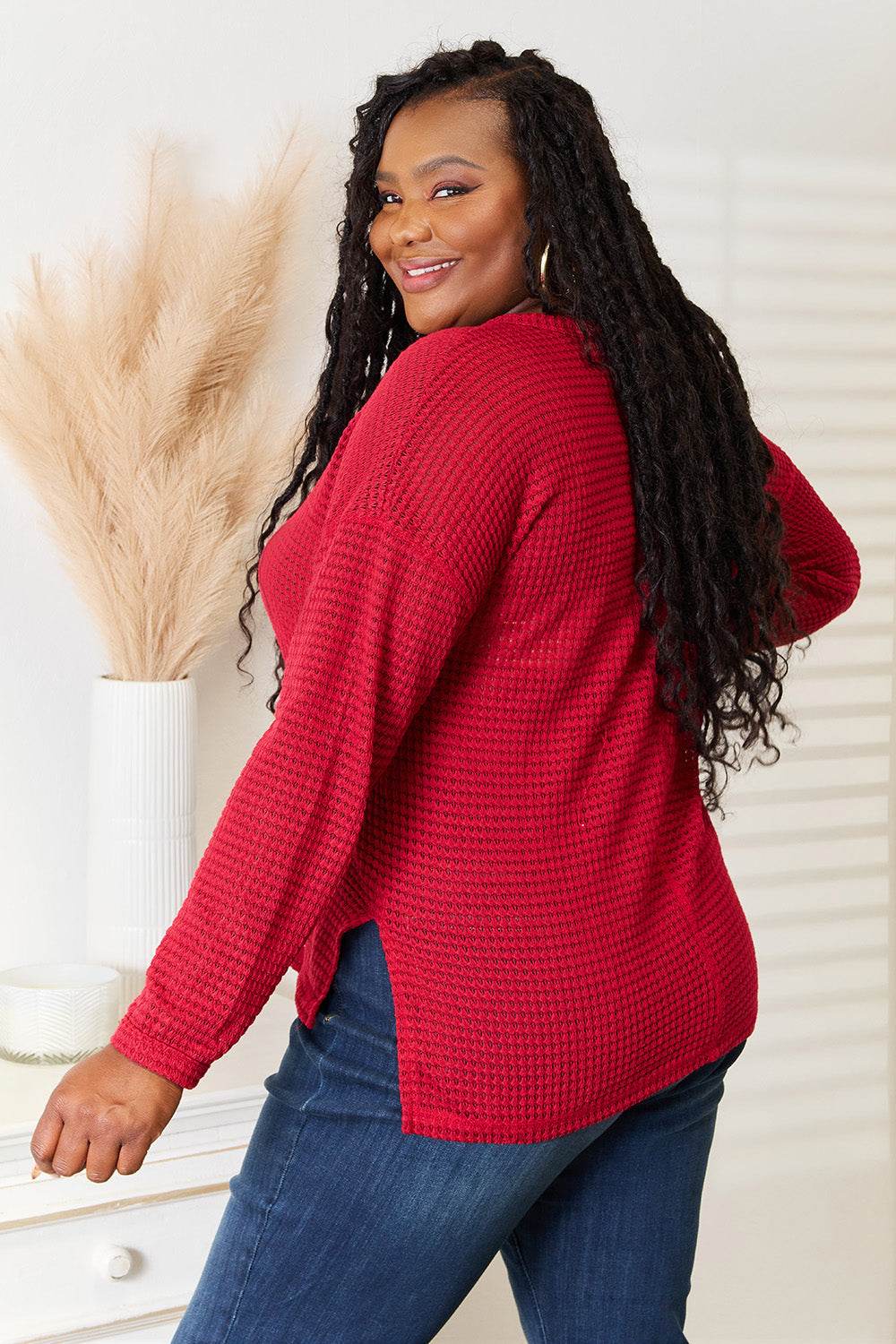 Culture Code Full Size Wide Notch Relax Top - ELY VESSA LLC